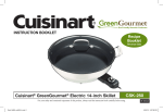 Cuisinart GreenGourmet 10ce114829 Specifications