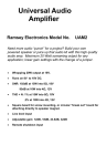 Ramsey Electronics UAM2 Instruction manual