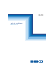 Beko E5 User manual