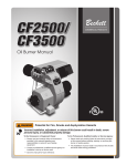 Beckett CF 2500/ 3500 Instruction manual