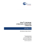 Cypress Semiconductor CY8C21x34 Specifications