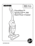 Maytag HARDFOOR CLEANER Owner`s manual