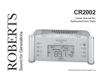 Roberts CR2002 Specifications