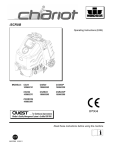 Windsor chariot iSCRUB CSXE24 10060290 Operating instructions