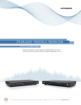 AMX Multimedia Server MAX MMS-01S Setup guide