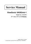 ViewSonic VA702mb Service manual