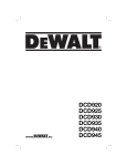 DeWalt DCD940 Technical data
