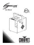 Chauvet Hurricane Haze 2D User manual