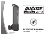 AllClear PRO Operator`s manual
