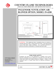 COUNTRY FLAME TECHNOLOGIES IN-6200 Owner`s manual