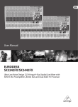 Behringer SX2442FX User manual