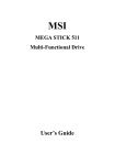MSI MEGA STICK 511 User`s guide