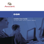 Avocent DSR1161 User guide