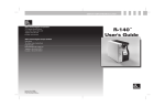 Zebra R-140 User`s guide