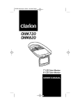 Clarion TTX001 Owner`s manual