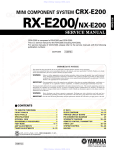 Yamaha CDX-E200 Service manual