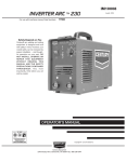 Century INVERTER ARC230 Operator`s manual