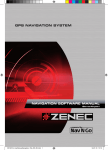ZENEC ZENEC GPS NAVIGATION SYSTEM User`s manual