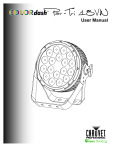 Chauvet COLORdash Par-Tri 18VW User manual