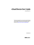 VMware VMWARE CLOUD DIRECTOR 1.0 - TECHNICAL NOTE User`s guide