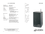 Azden 31HT Specifications