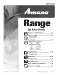 Amana 8113P515-60 Use & care guide