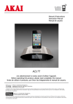 Akai ACI-7T Instruction manual