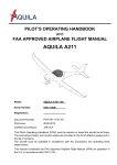 Aquila A211 Operating instructions