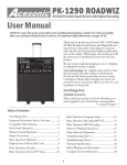 Acesonic PK-1290 ROADWIZ User manual