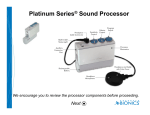 Platinum Series® Sound Processor