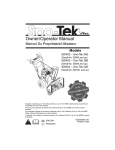 Ariens 920403 - Sno-Tek 28E Specifications