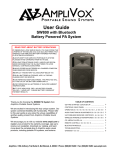 AmpliVox SW800 User guide