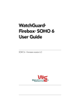 Watchguard Firebox SOHO 6 User guide