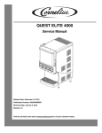 Cornelius QUEST 4000 Service manual