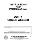Cypress CW-18 Instruction manual
