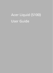 Acer Liquid S100 User guide