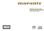 Marantz SA-11S1 User guide