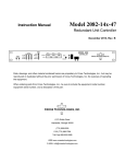 Cross Technologies 2082-141-47 Instruction manual
