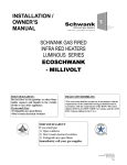 Schwank ecoSchwank-X 36 Owner`s manual