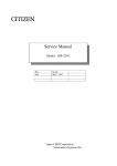 Citizen iDP-3210 Service manual