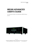 McIntosh MS300 User`s guide