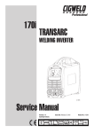 CIGWELD TRANSarc 170i Service manual