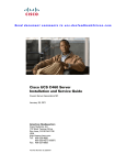 Cisco UCS C460 Specifications