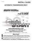 Ultra Start 1270 series Install guide