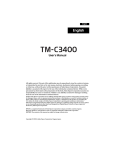 Epson TM-C3400 User`s manual