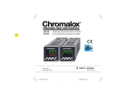 Chromalox 1603 User`s manual