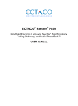 Ectaco Partner P850 User manual