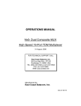 East Coast Datacom Nx8- Dual Composite MUX High-Speed 16-Port TDM Multiplexer Specifications
