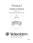 Canon IP ReadyTM Series Video Alarm FDW75C12N Operating instructions