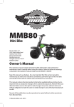 CARE FITNESS MINI BIKE II Owner`s manual